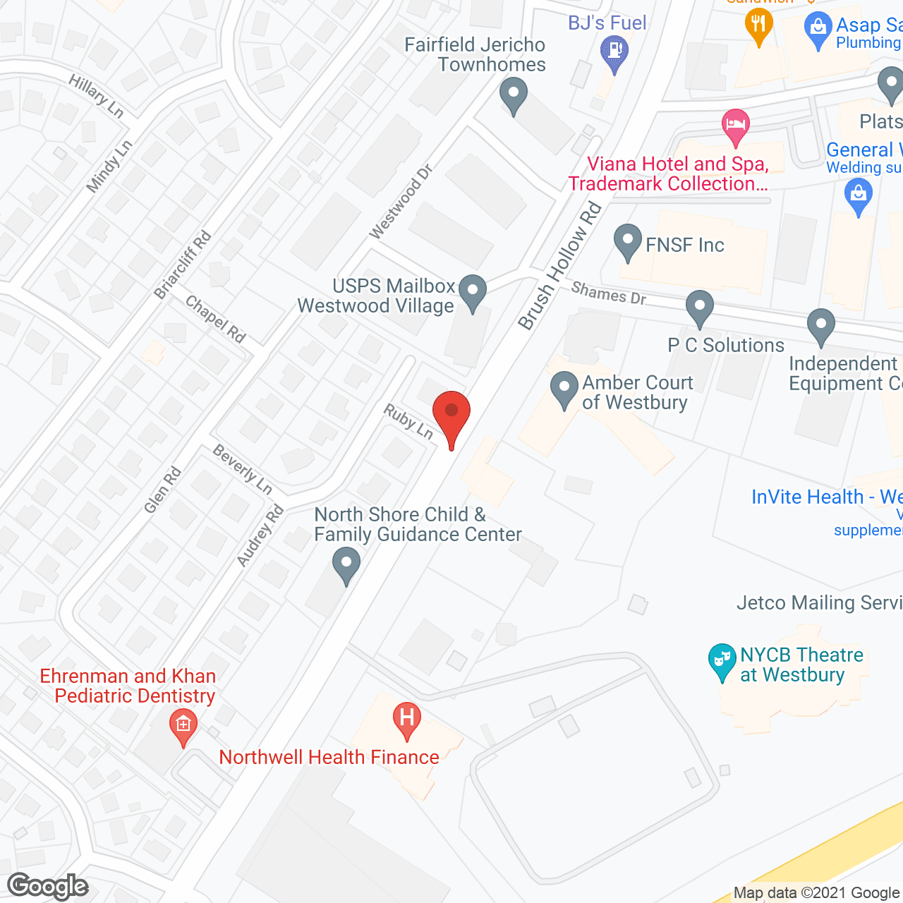 Amber Court of Westbury in google map