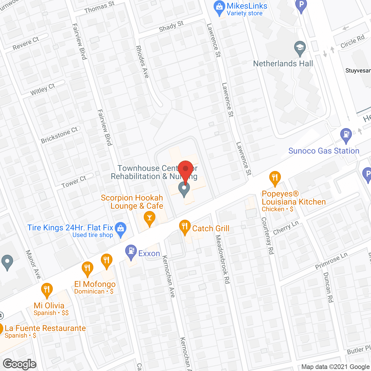 Townhouse Center for Nursing and Rehab in google map