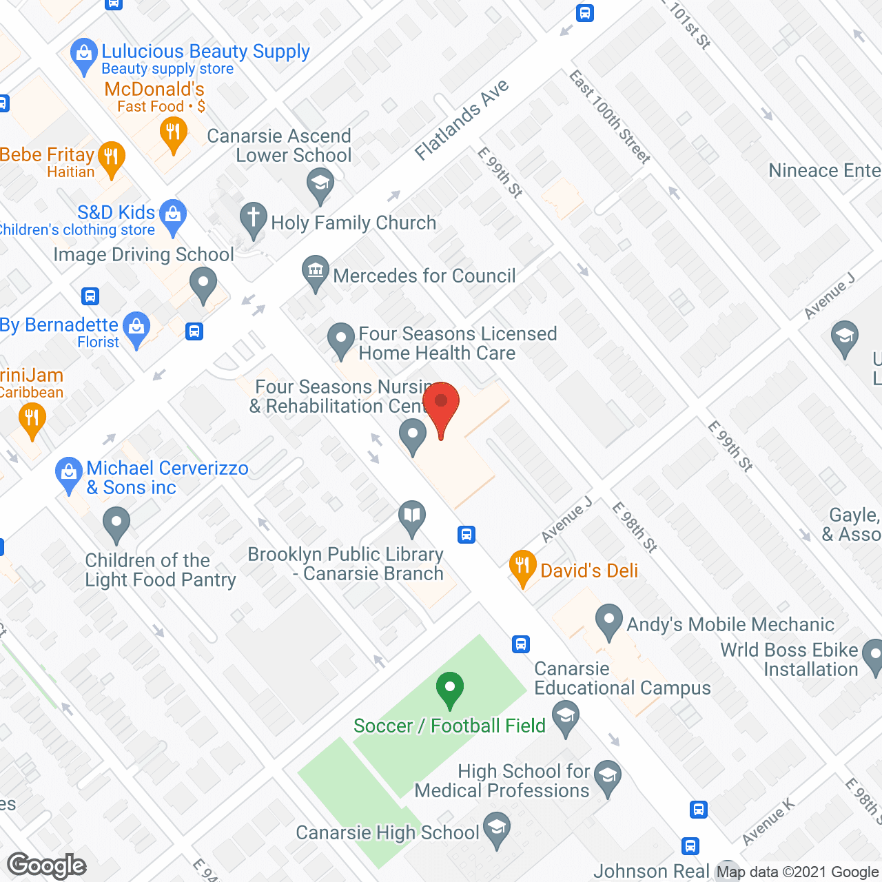 Four Seasons Nursing and Rehab Center in google map