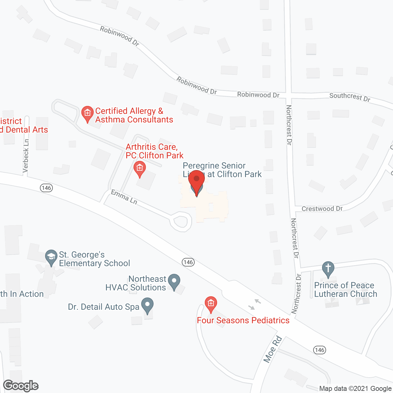 Alterra Clare Bridge of Clifton Park in google map