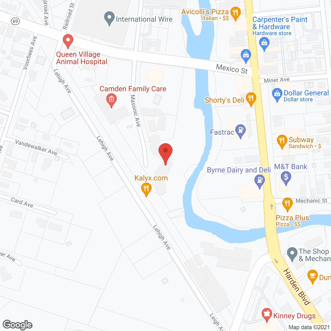 Camden Apartments in google map