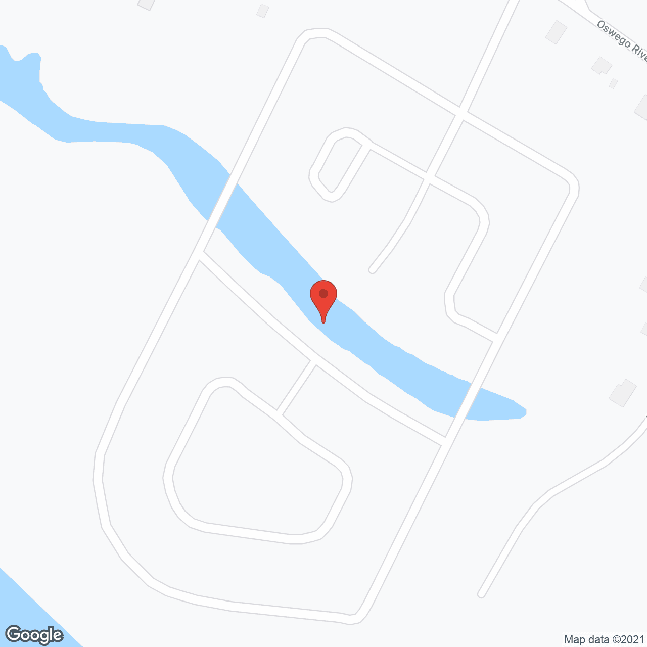 Oswego River Meadows and Marina in google map