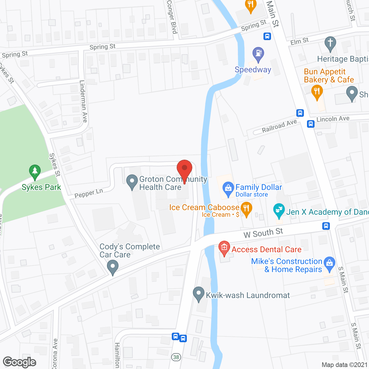 Center Village Court Apts in google map