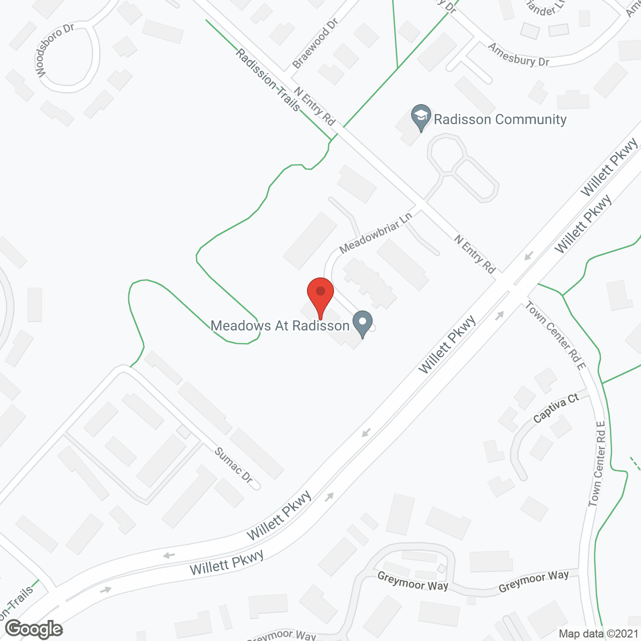 Meadows At Radisson in google map