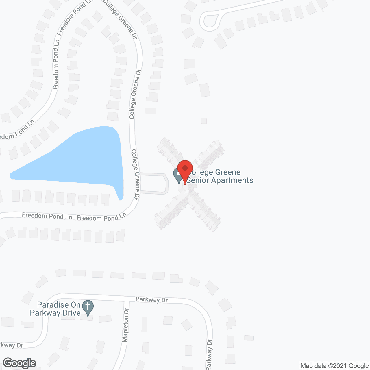 College Greene Senior Apartments in google map