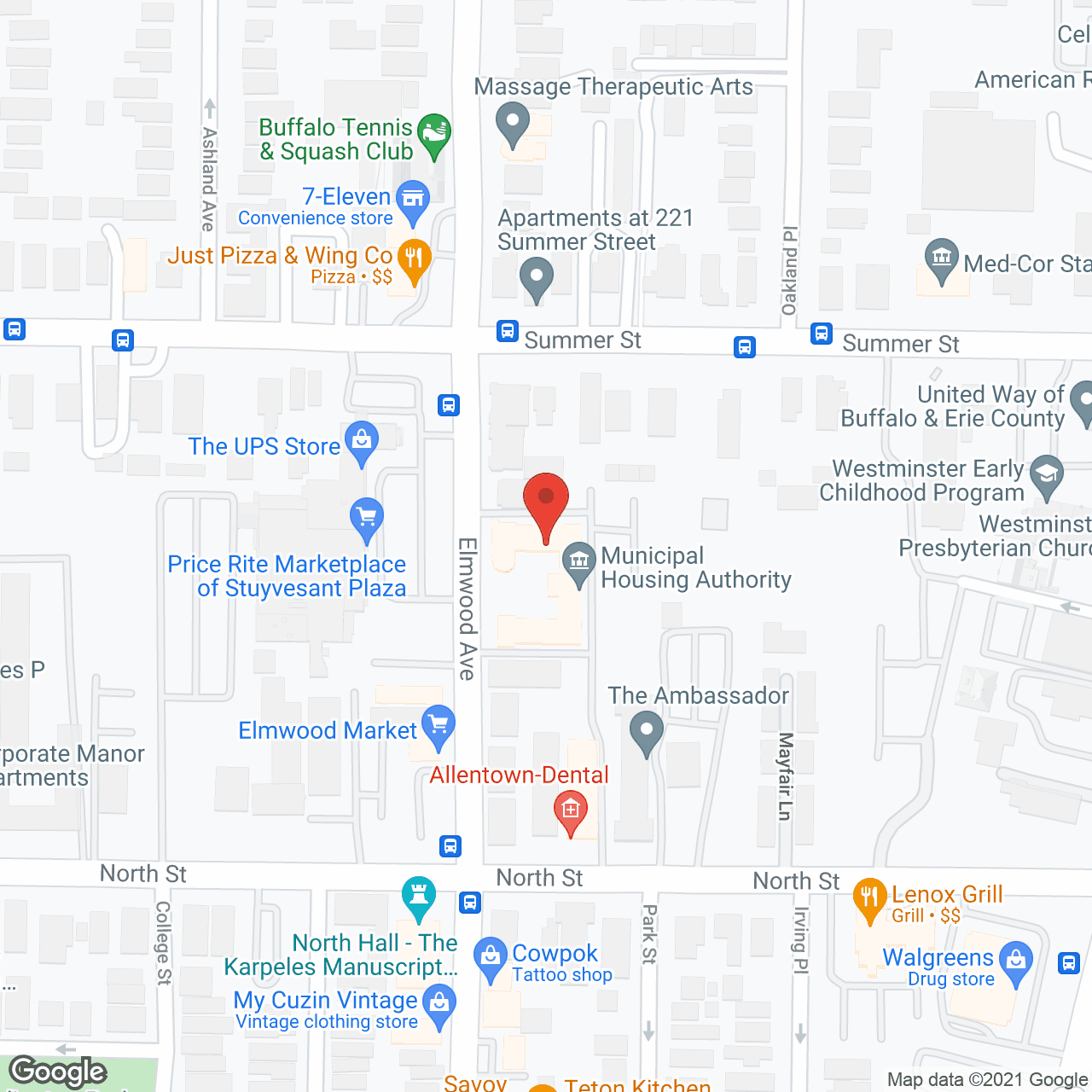 Stuyvesant Apartments in google map