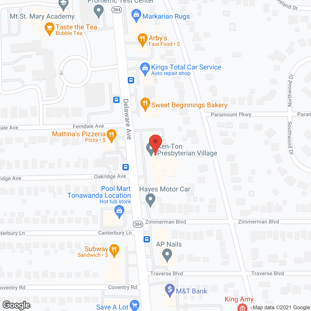 Ken-Ton Presbyterian Village in google map