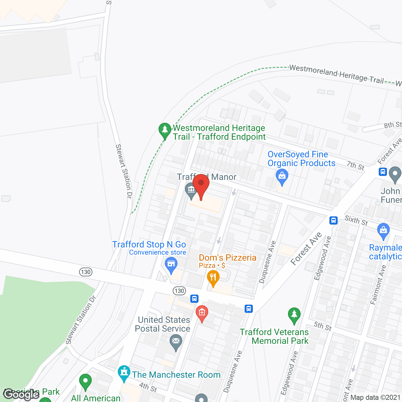 Trafford Manor in google map