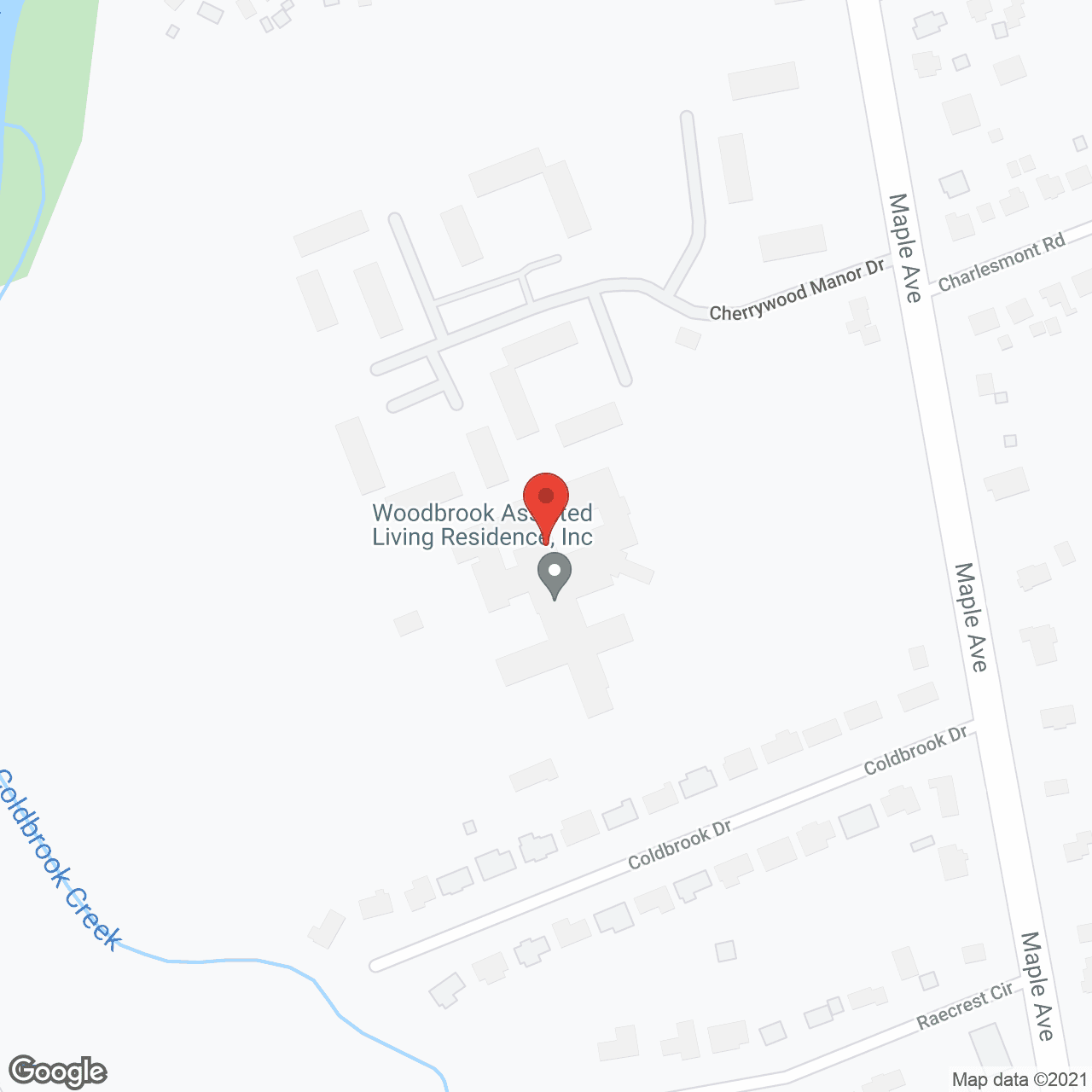 Woodbrook in google map