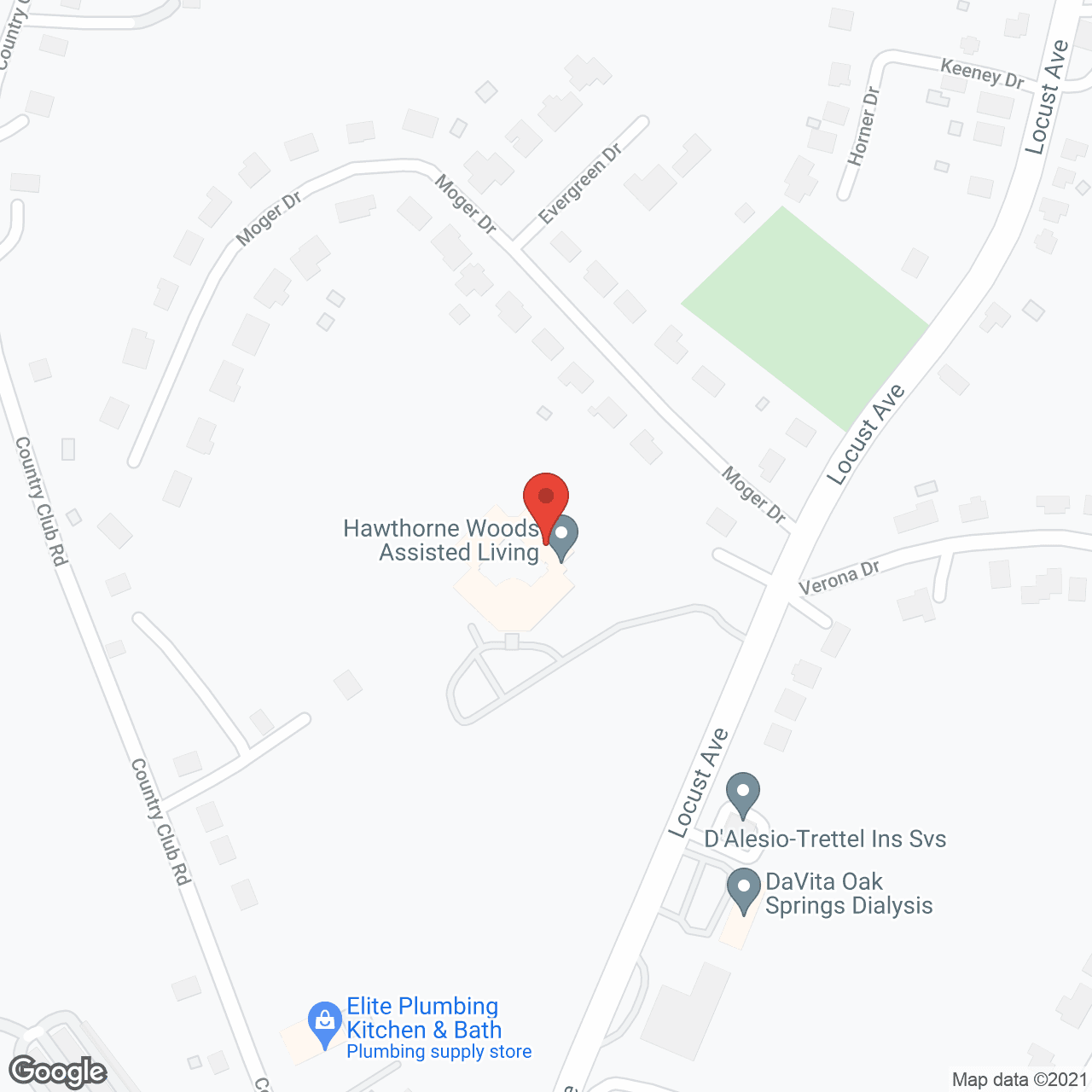 Hawthorne Woods Assisted Living in google map