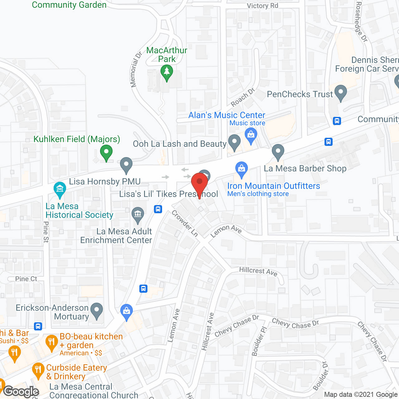 Kensington Nurses Registry in google map