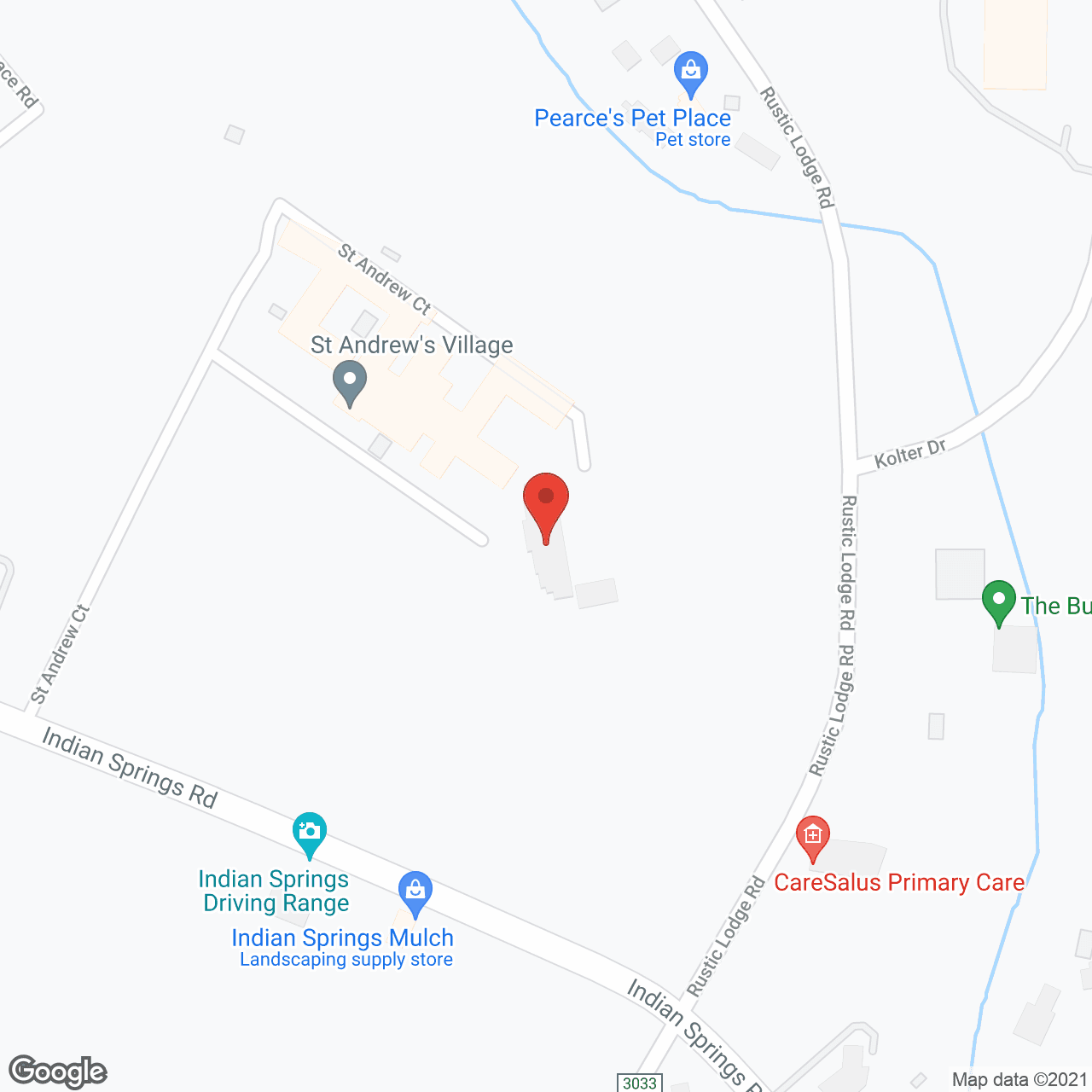 St. Andrews Village in google map