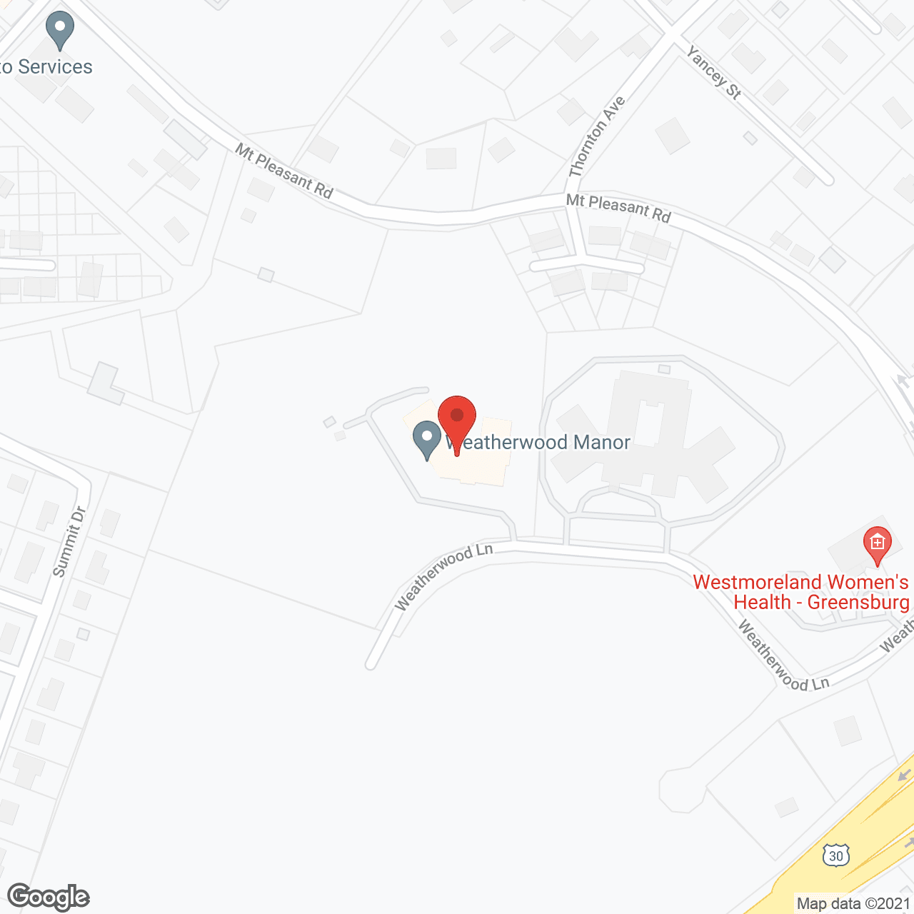 Weatherwood Manor in google map