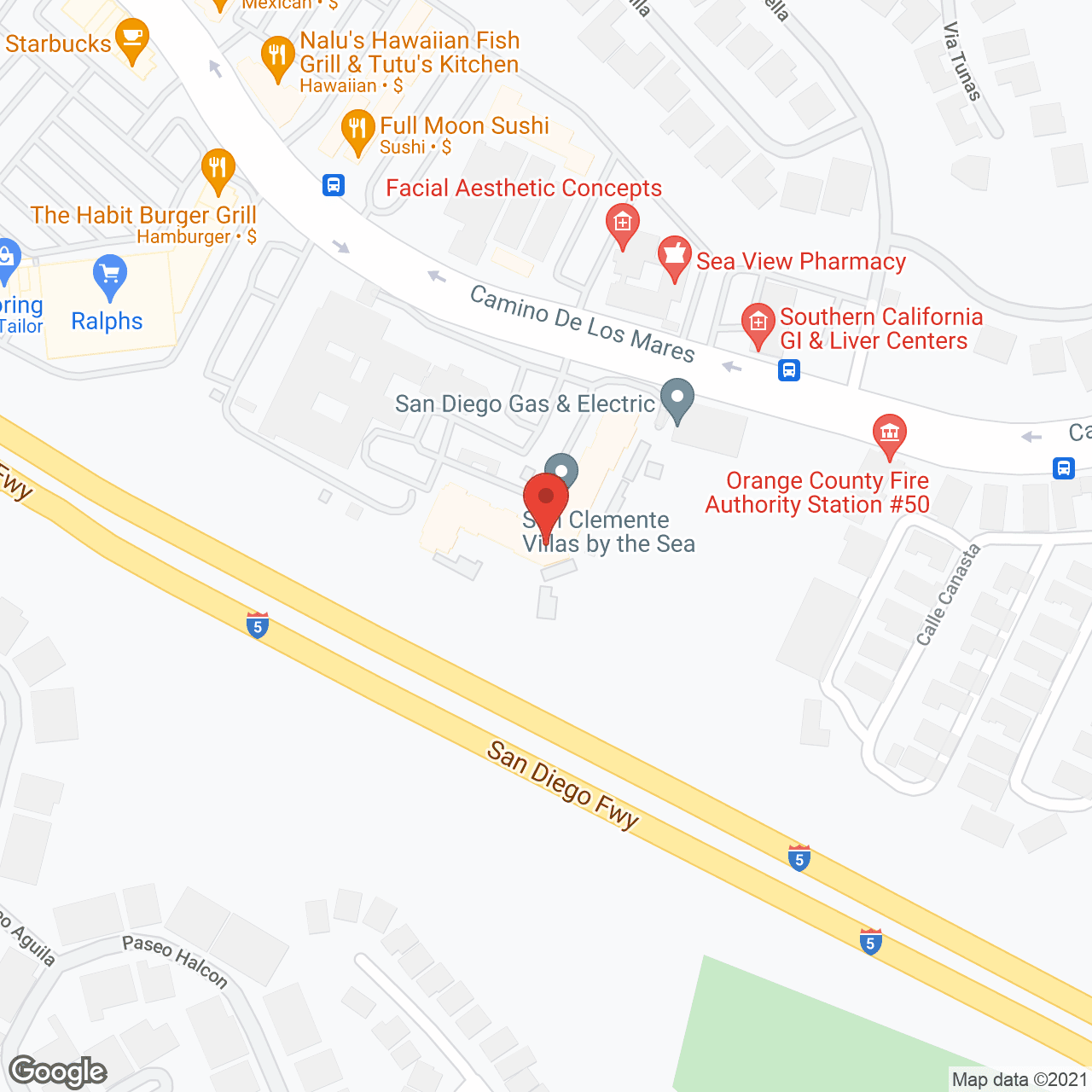 San Clemente Villas in google map