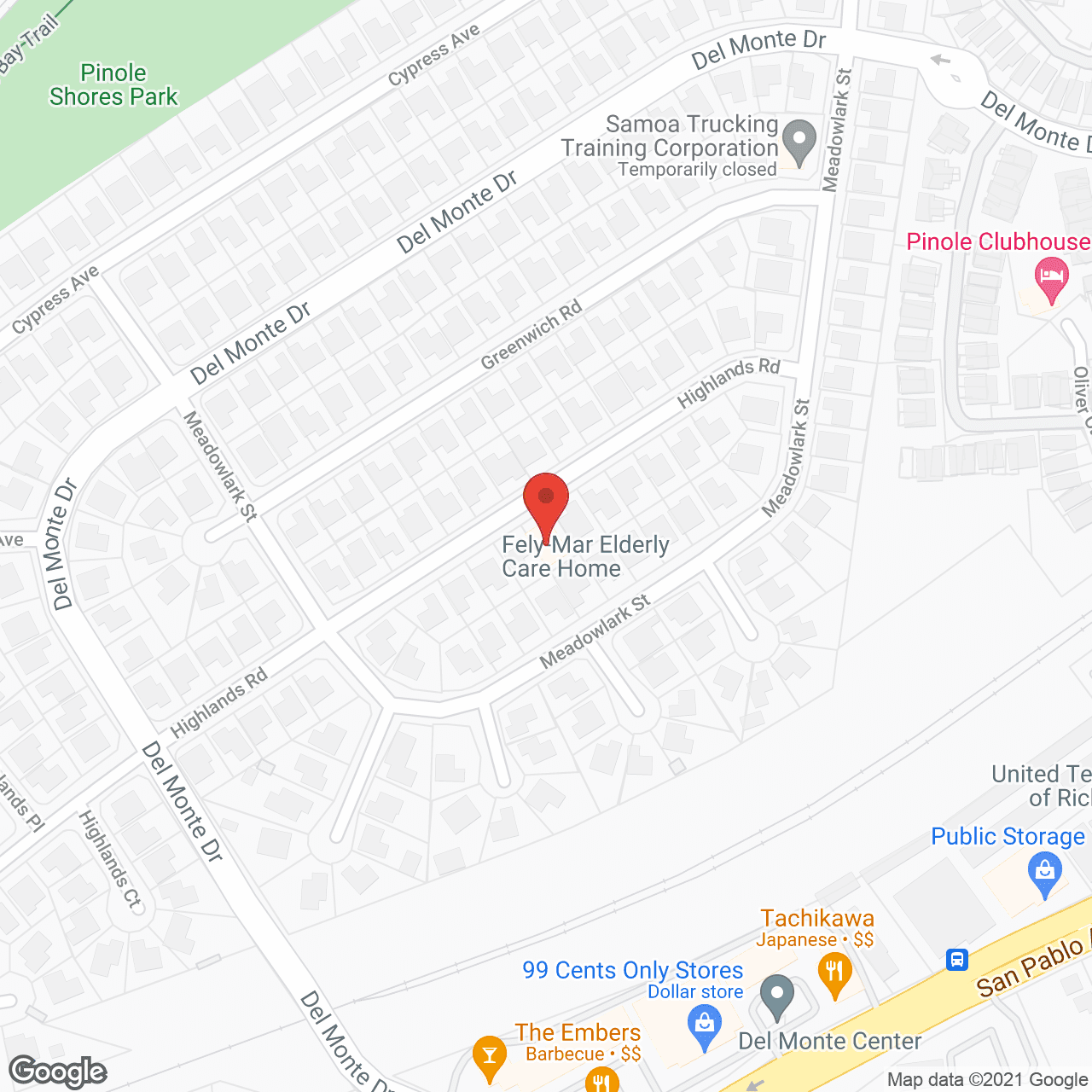 Fely-Mar Elderly Care Home in google map