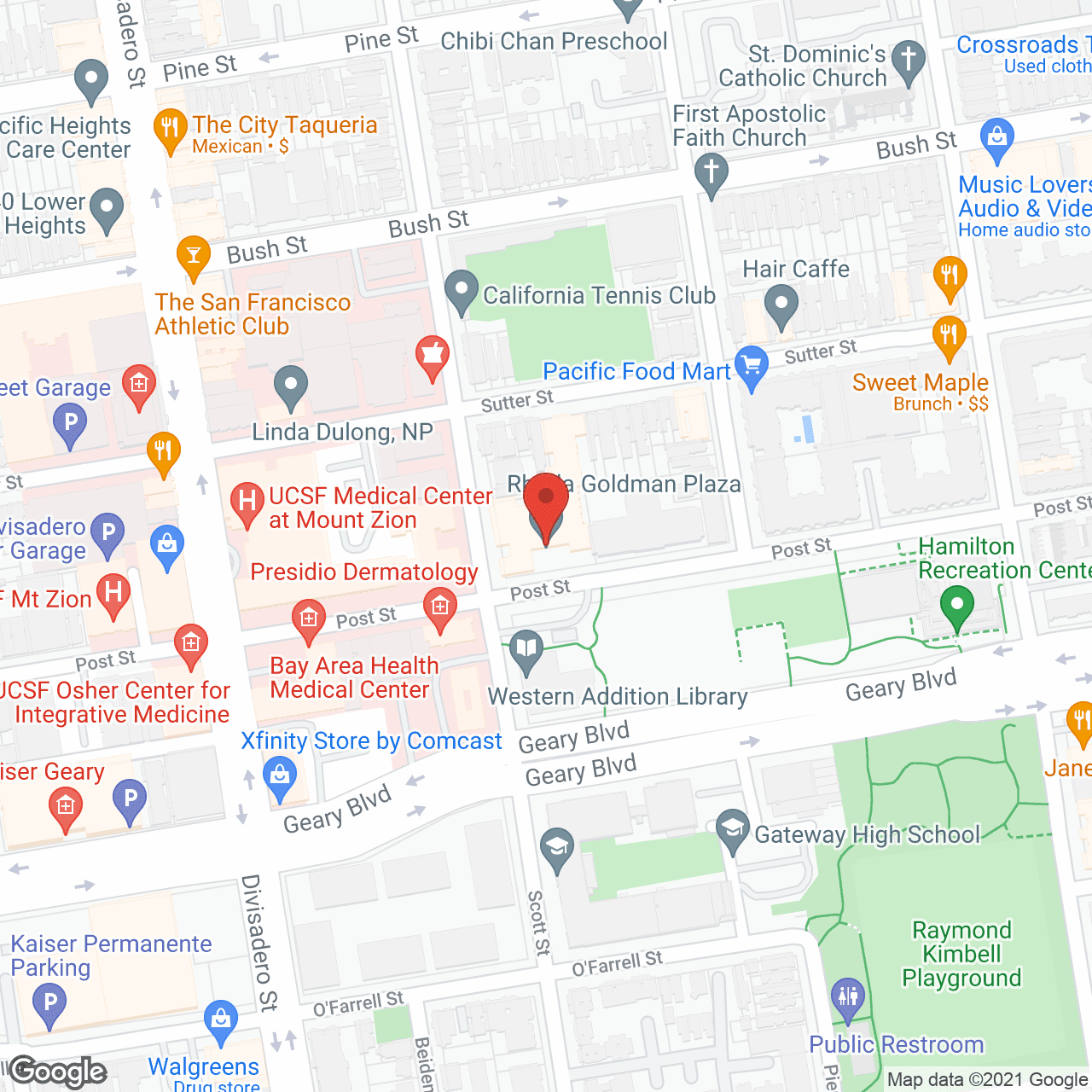 Rhoda Goldman Plaza in google map
