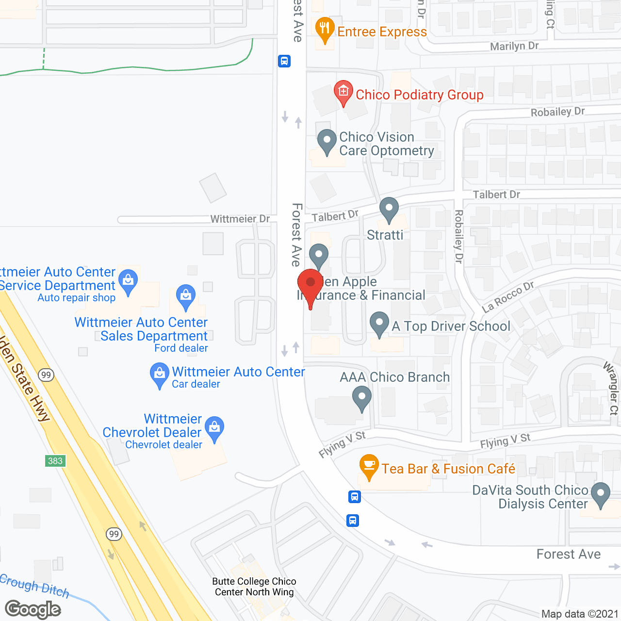 Interim Healthcare in google map