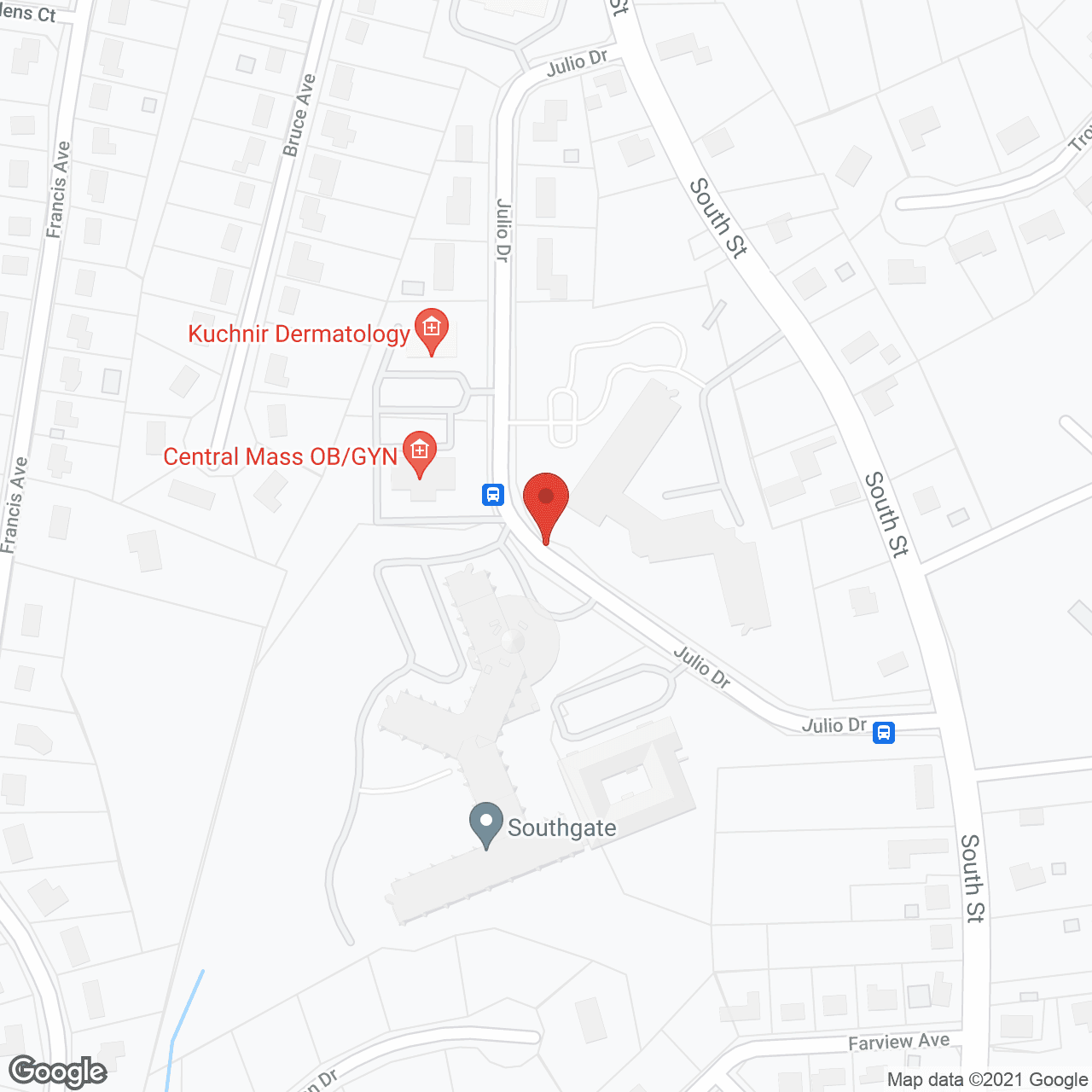 Hampton Suites at Southgate in google map