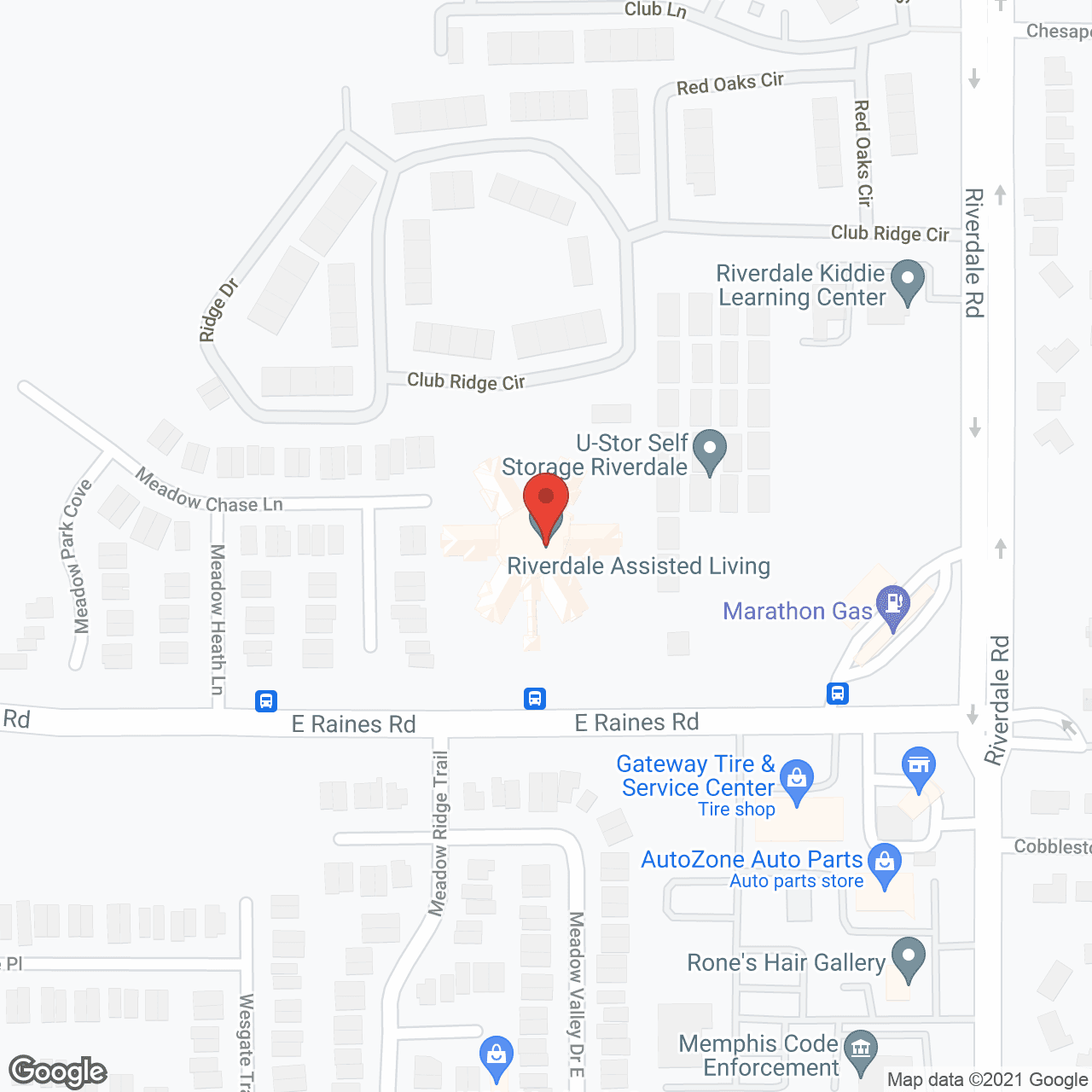 Riverdale Assisted Living in google map