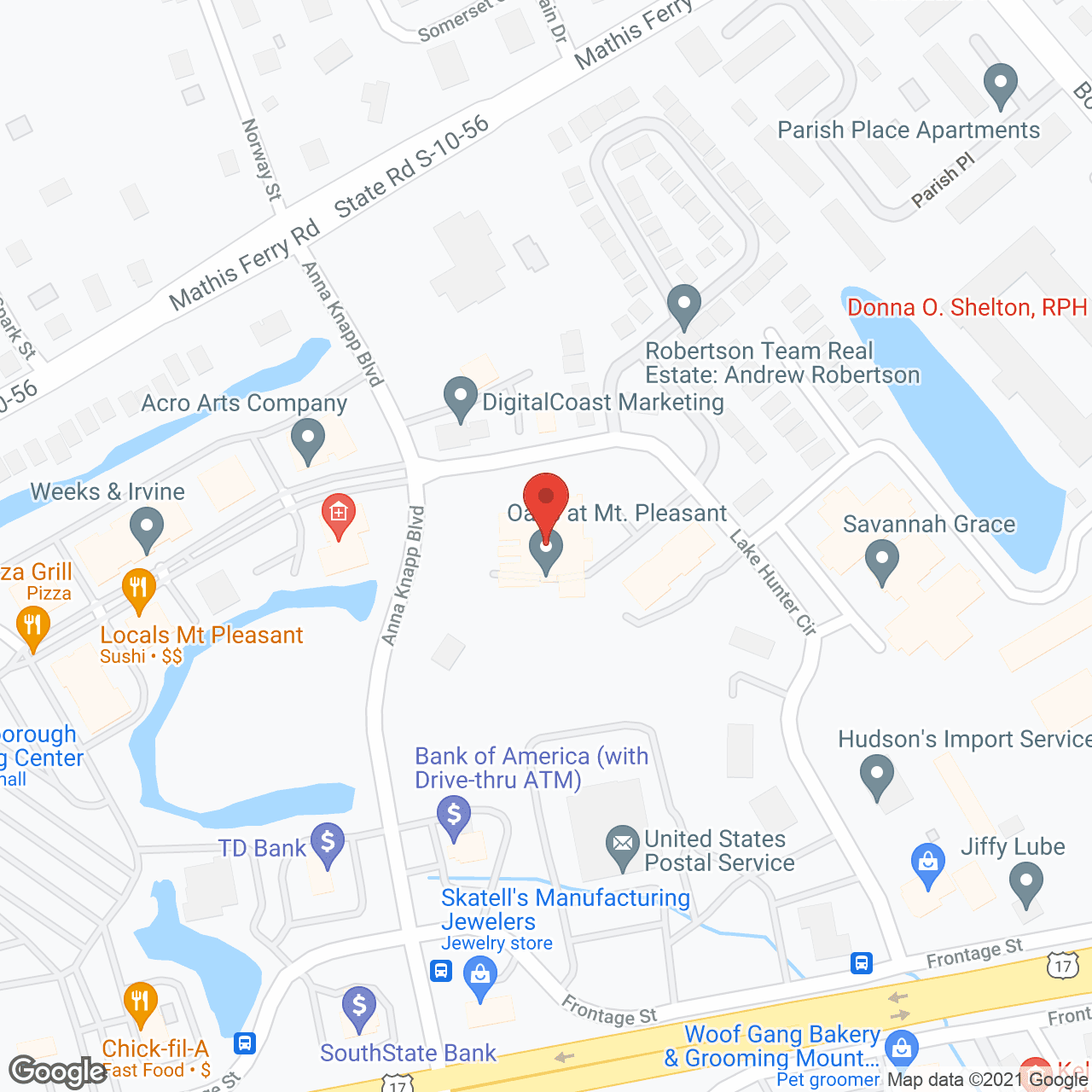 Alterra Clare Bridge of Charleston in google map