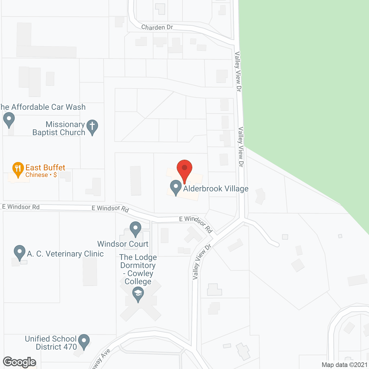 Alderbrook Village in google map