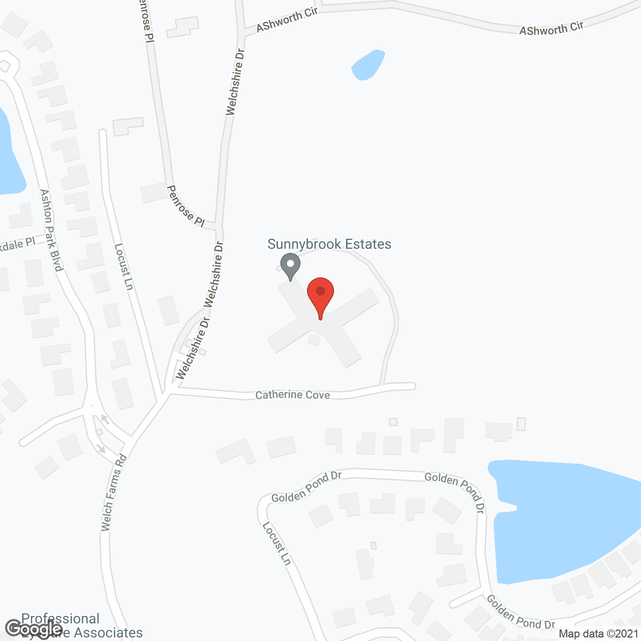 Sunnybrook Estates Retirement Community in google map
