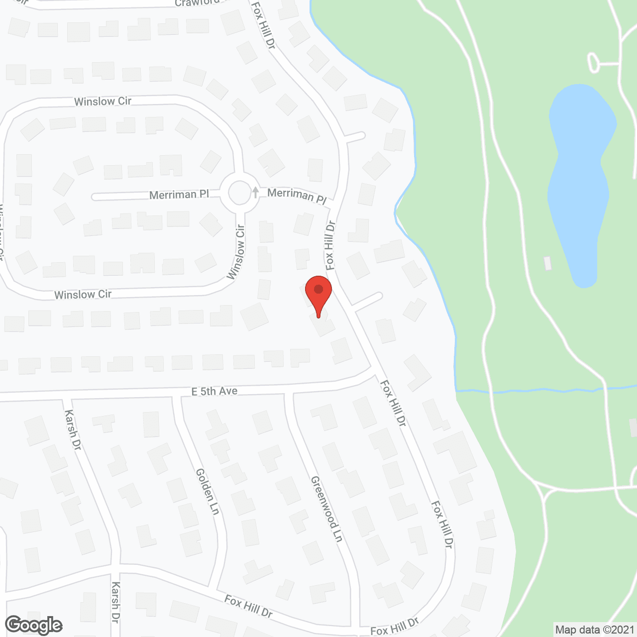 Millbrook Homes - Fox Hill in google map
