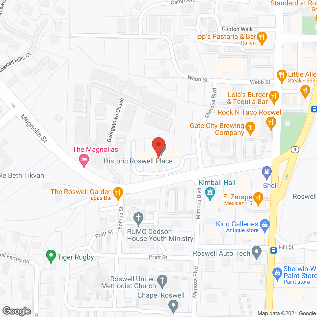 EPOCH Assisted Living of Roswell in google map