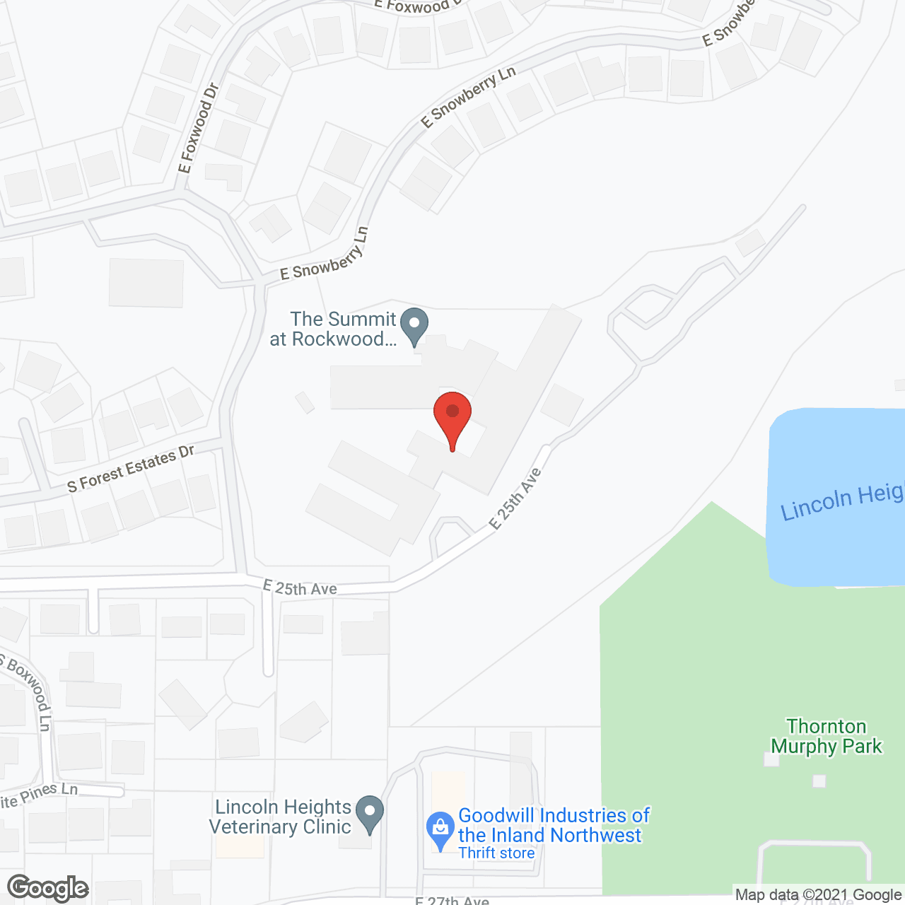 Rockwood at South Hill in google map