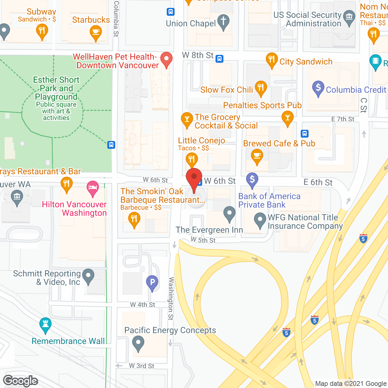Smith Tower Apartments in google map