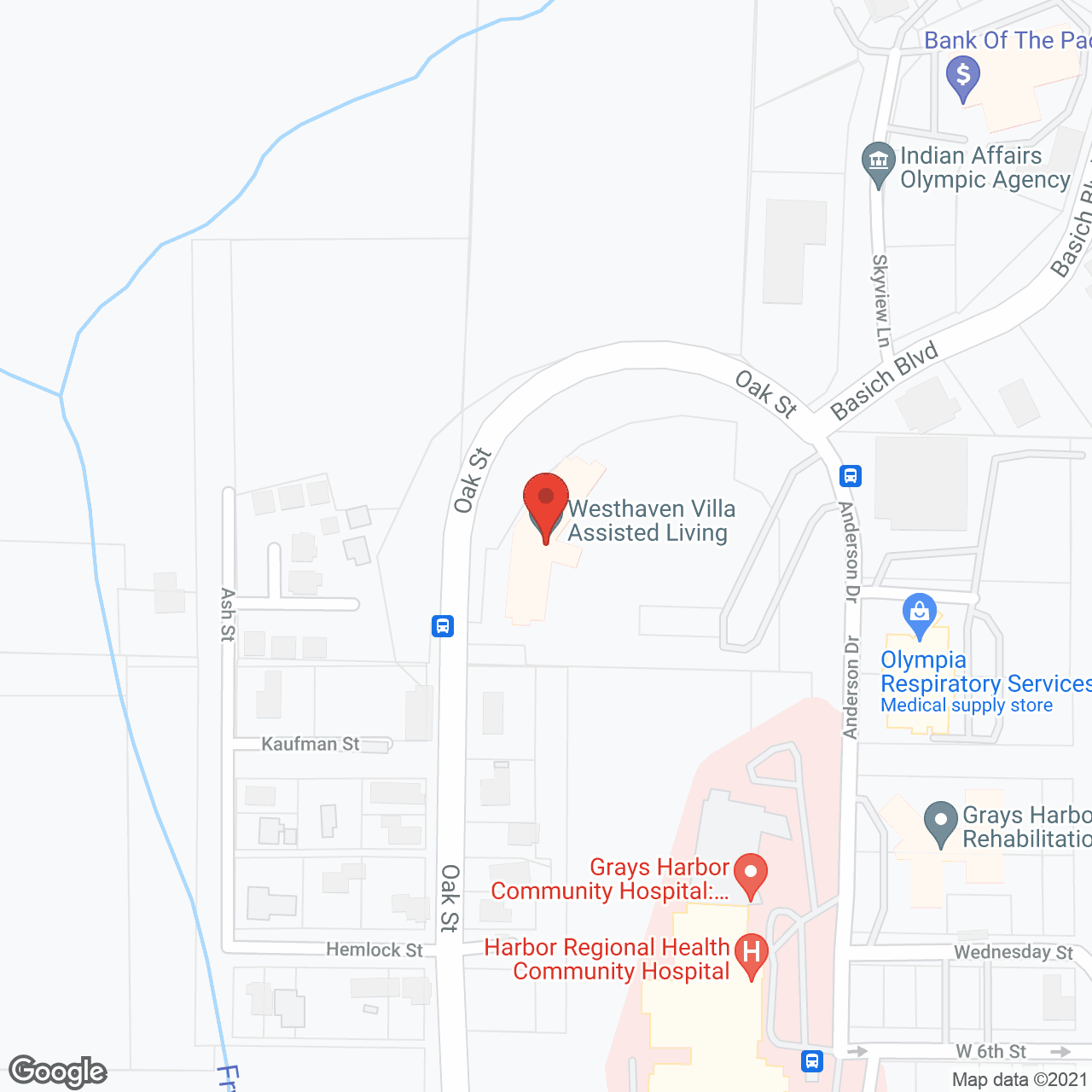 Westhaven Villa in google map