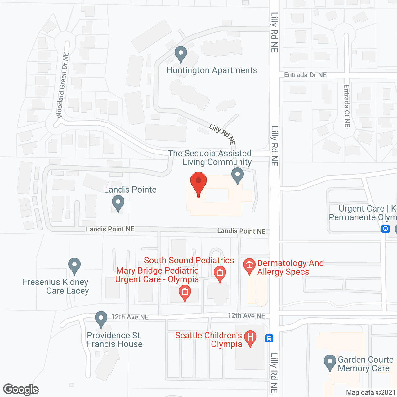 The Sequoia Assisted Living in google map
