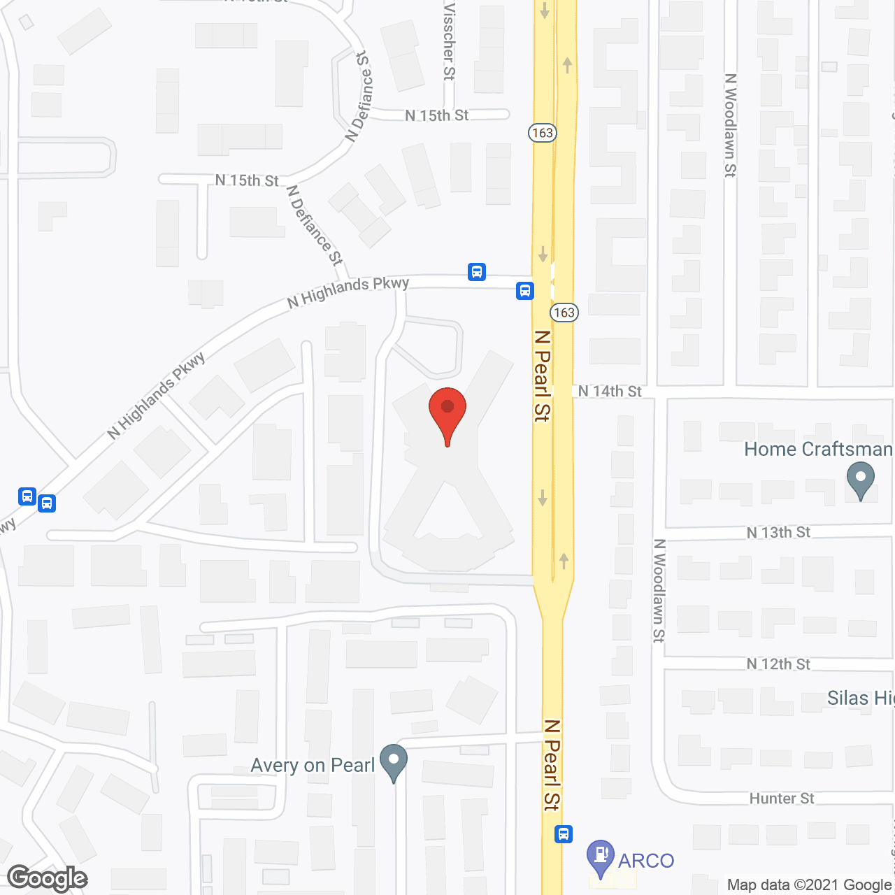 Weatherly Inn-Tacoma in google map