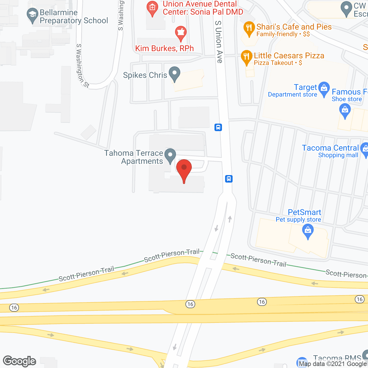 Tahoma Terrace Apartments in google map