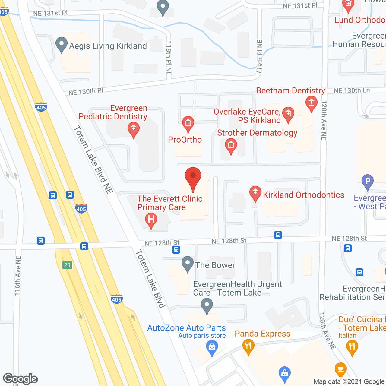 Evergreen Vista Convalescent in google map