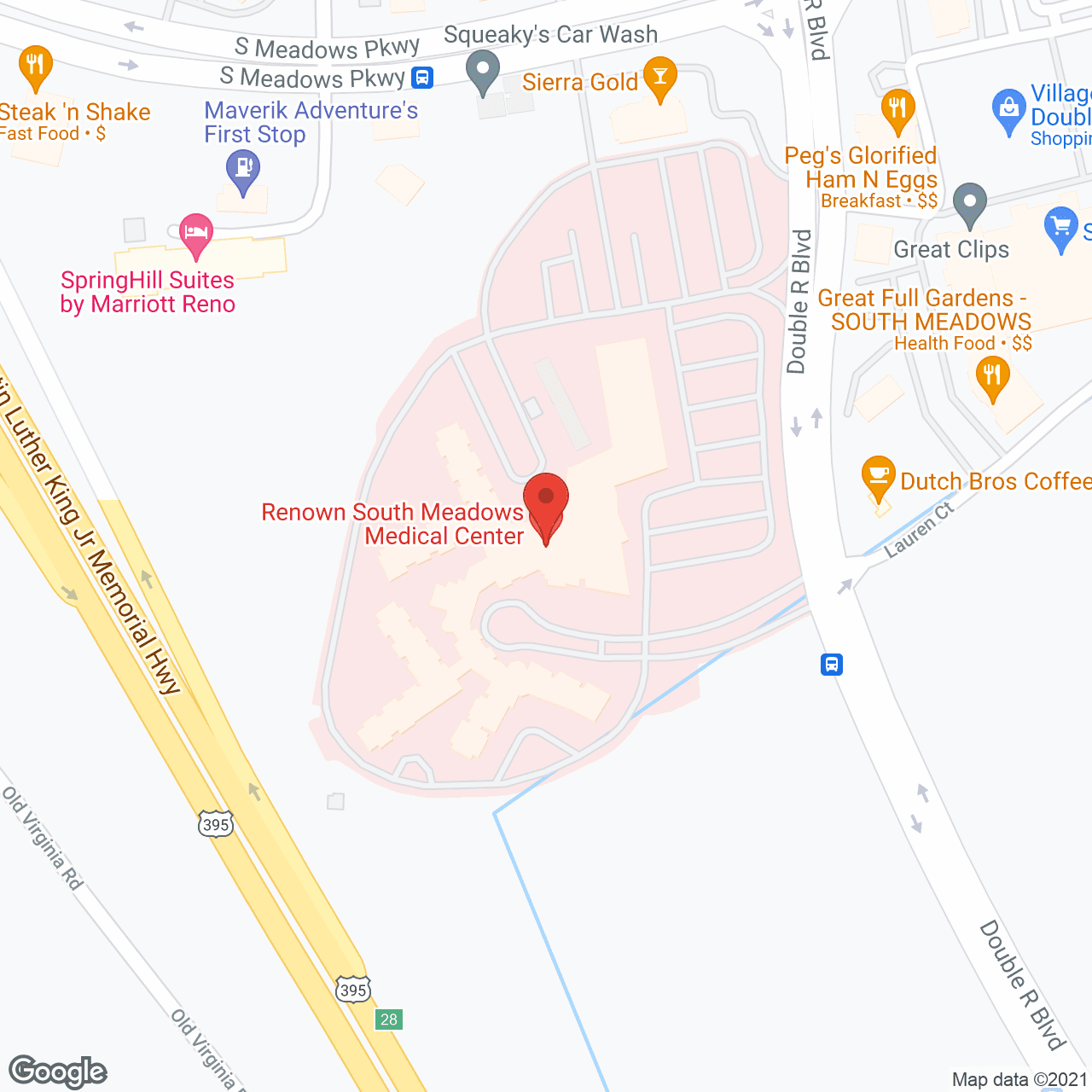Renown South Meadows Medical Center in google map