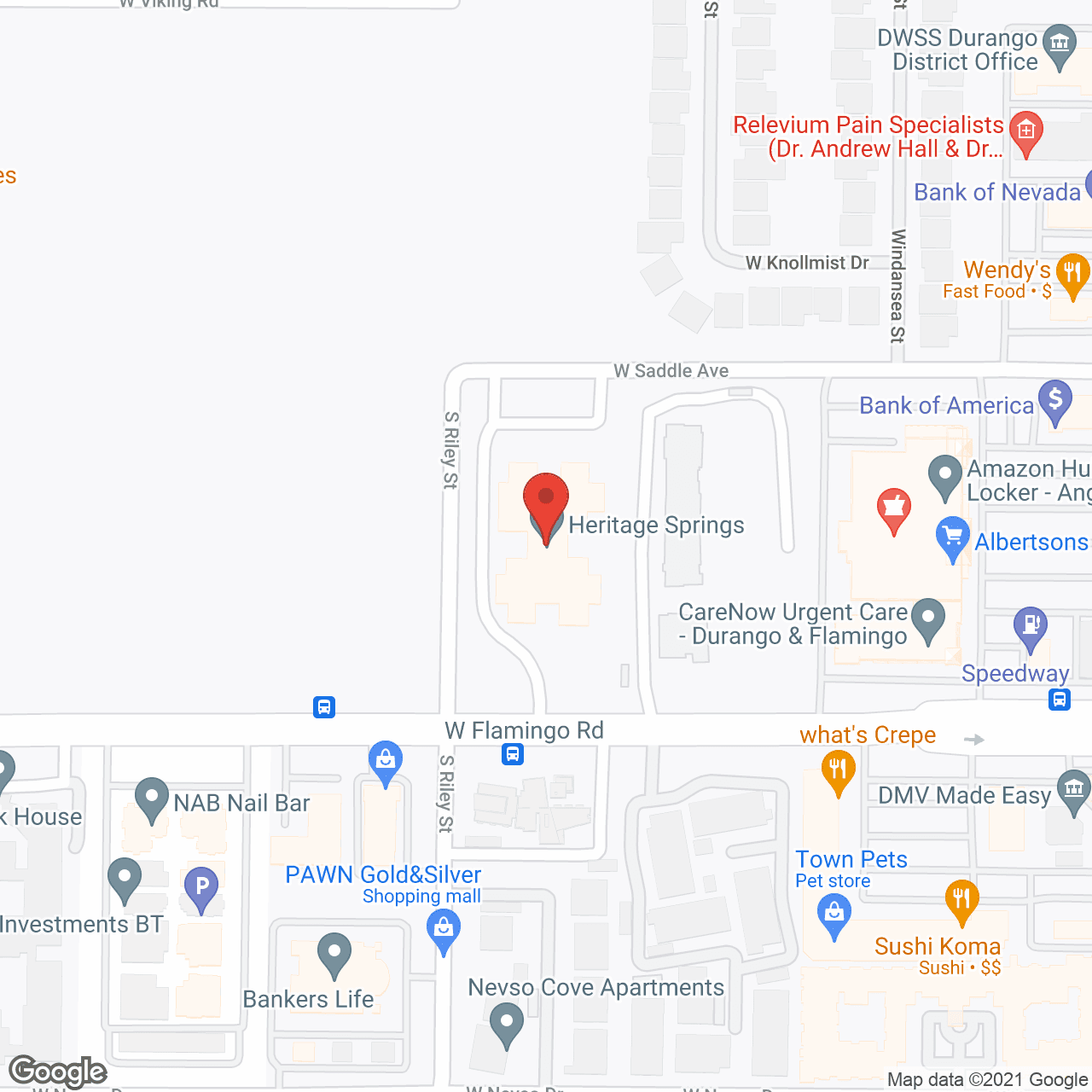 Heritage Springs in google map