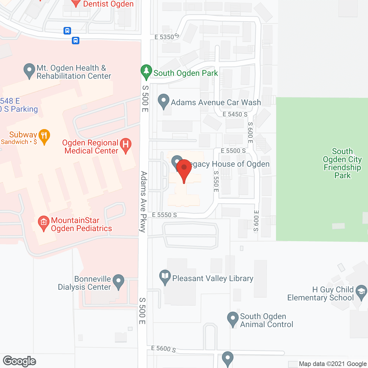 Legacy House Assisted Living of Ogden in google map