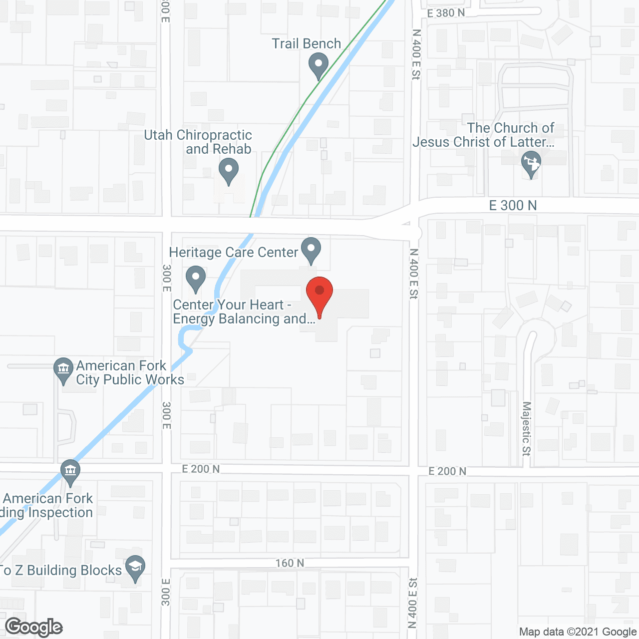 Heritage Care Center- American Fork in google map