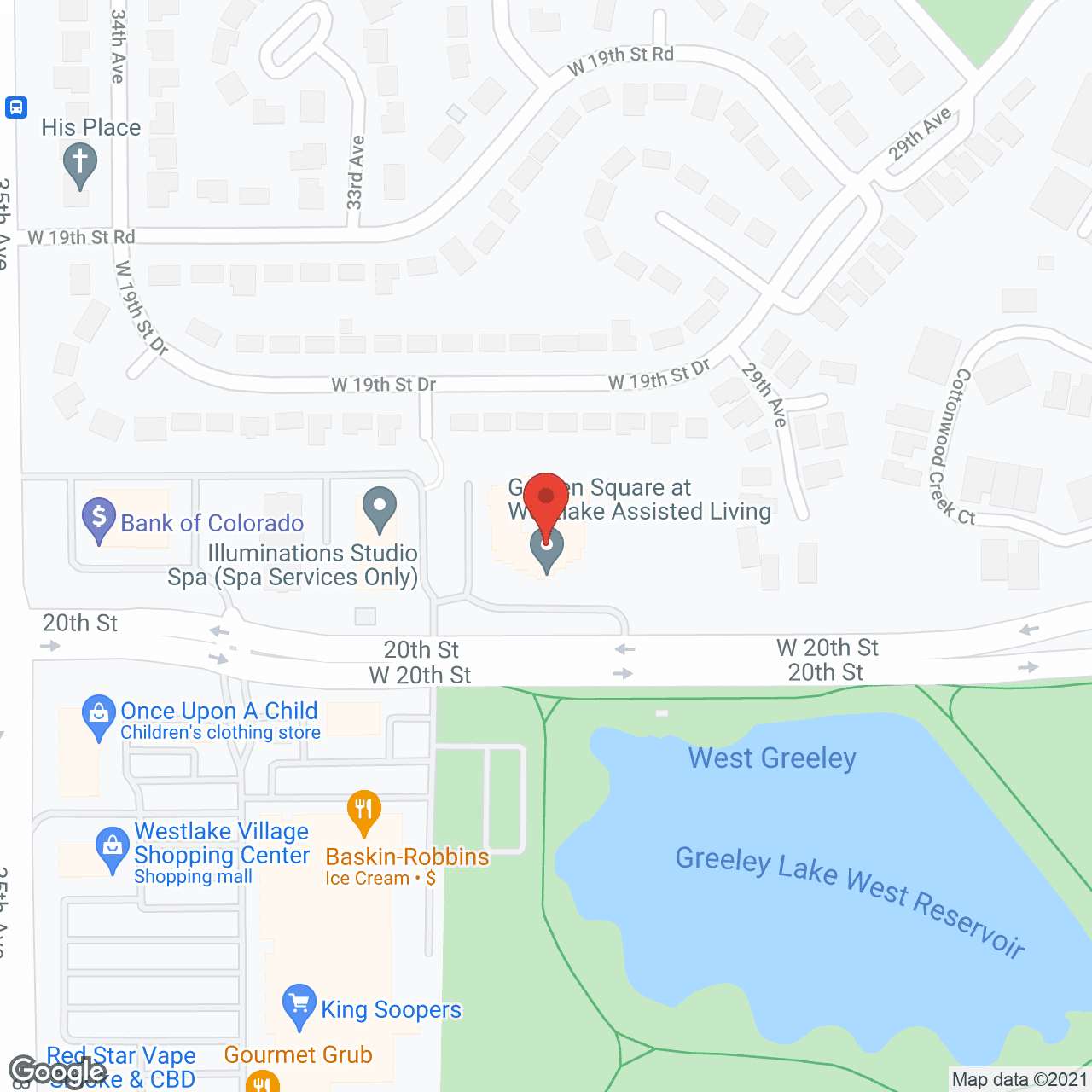 Garden Square at Westlake in google map