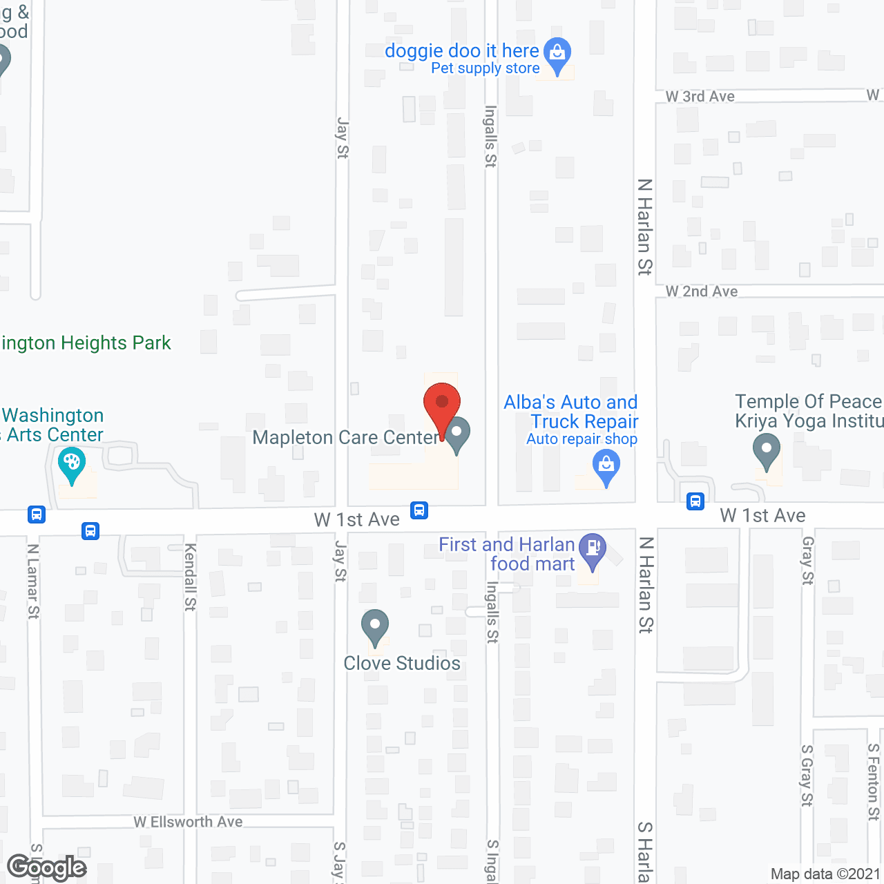 Mapleton Care Center in google map