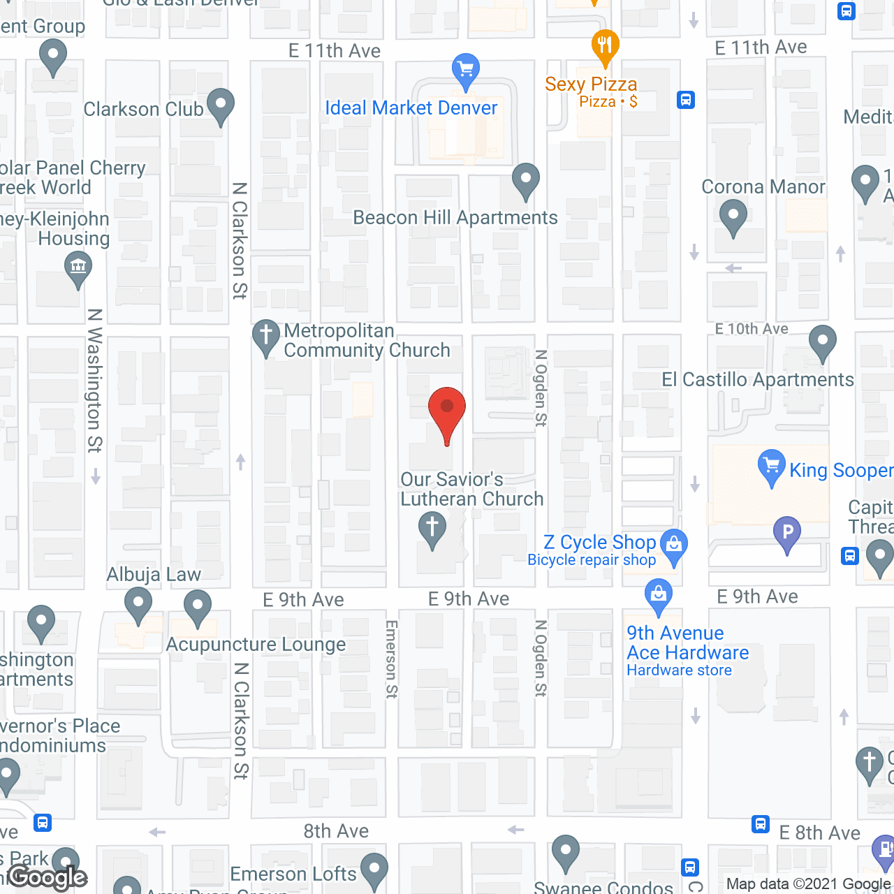 Emerson Gardens in google map