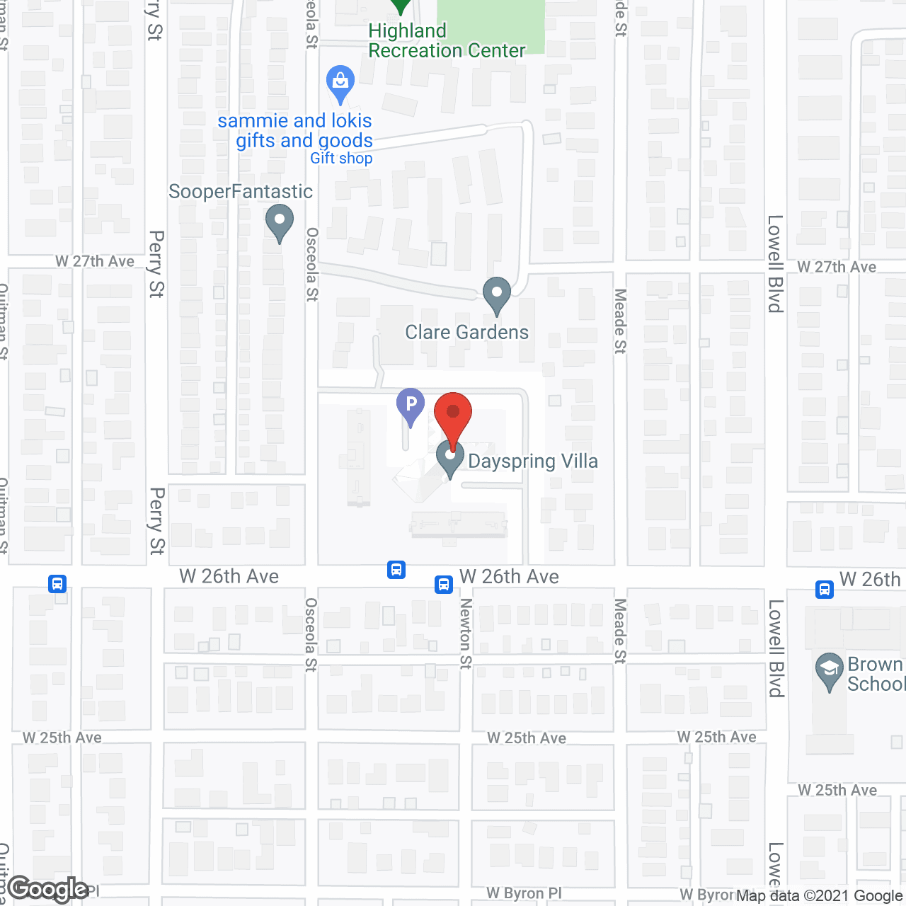 Dayspring Villa in google map