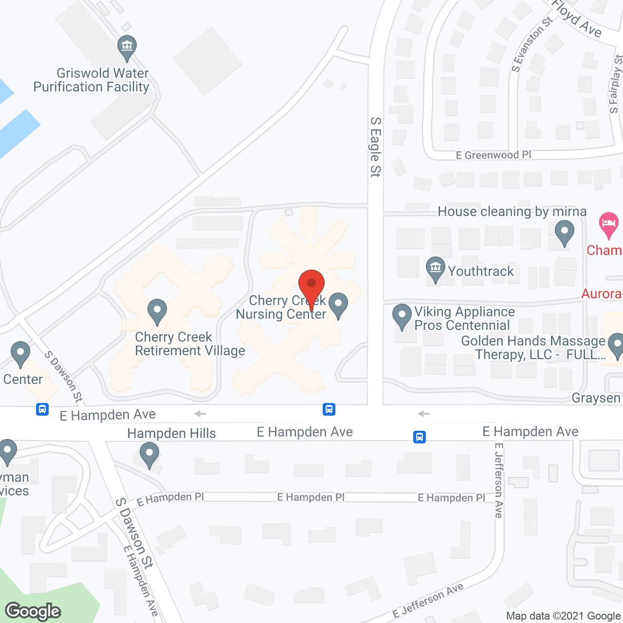Cherry Creek Nursing Center in google map