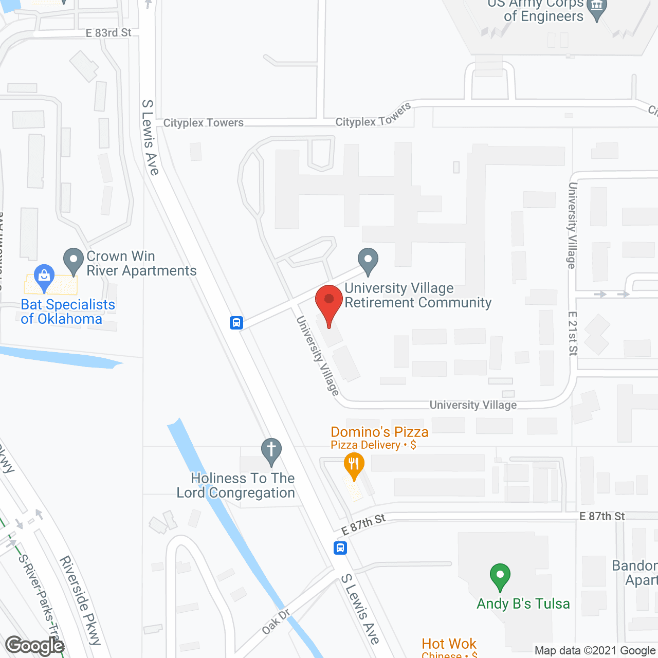 University Village Retirement Community in google map