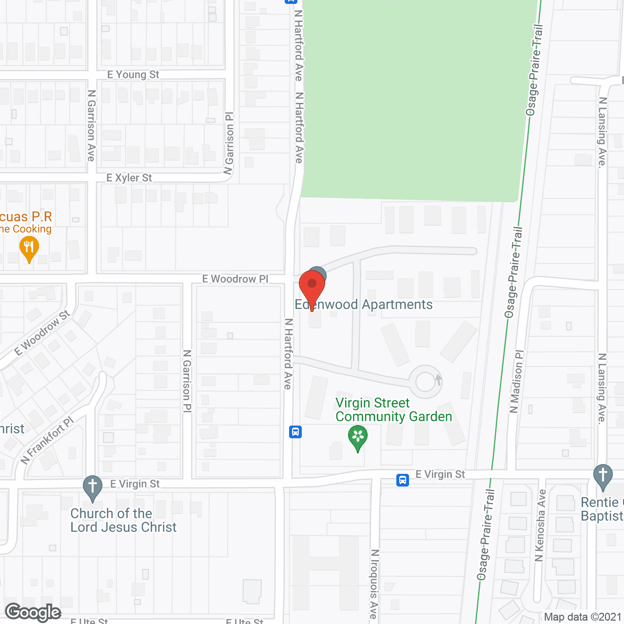 Edenwood Apartments in google map