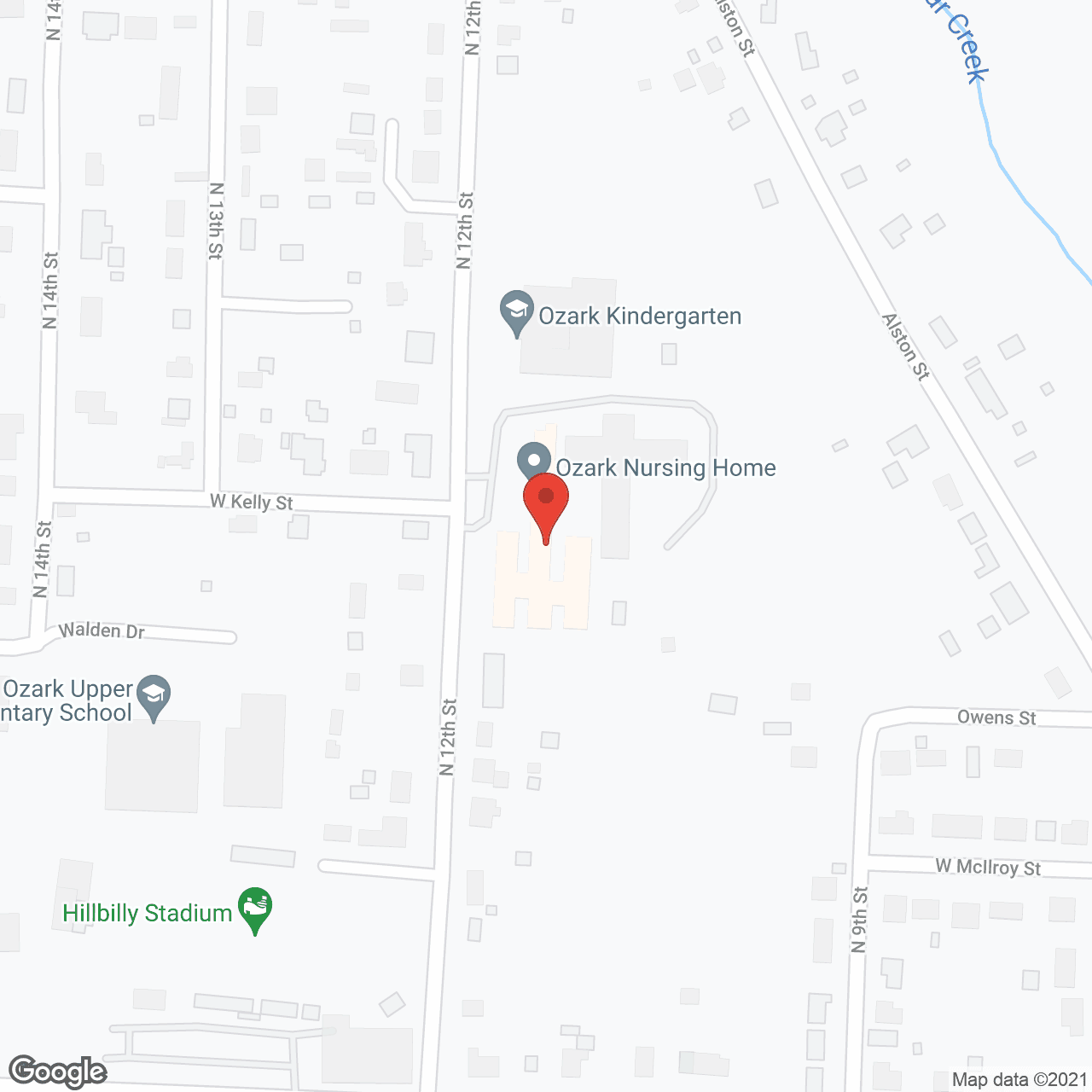 Ozark Nursing Home Inc in google map