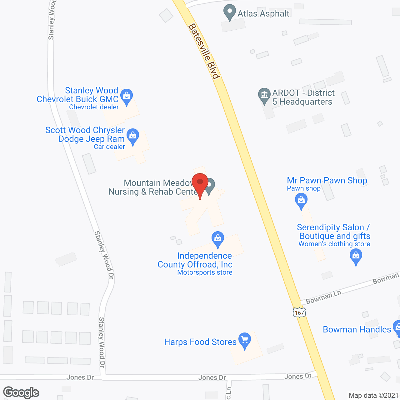 Rolling Hills Nursing Ctr in google map