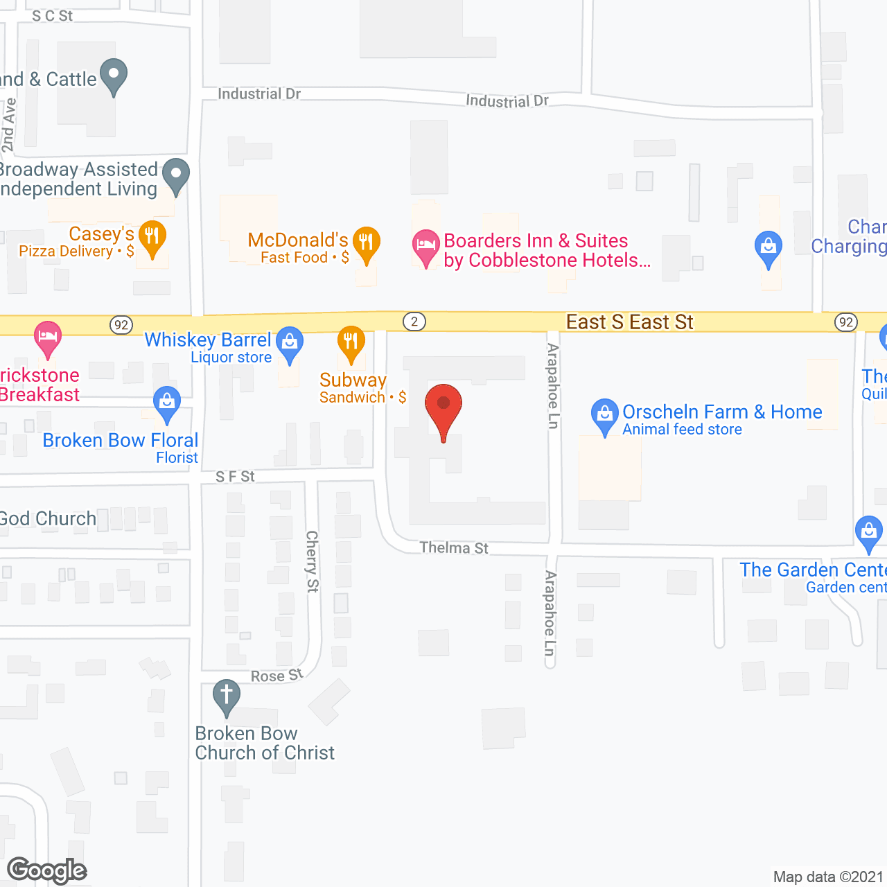 Golden LivingCenter - Broken Bow in google map