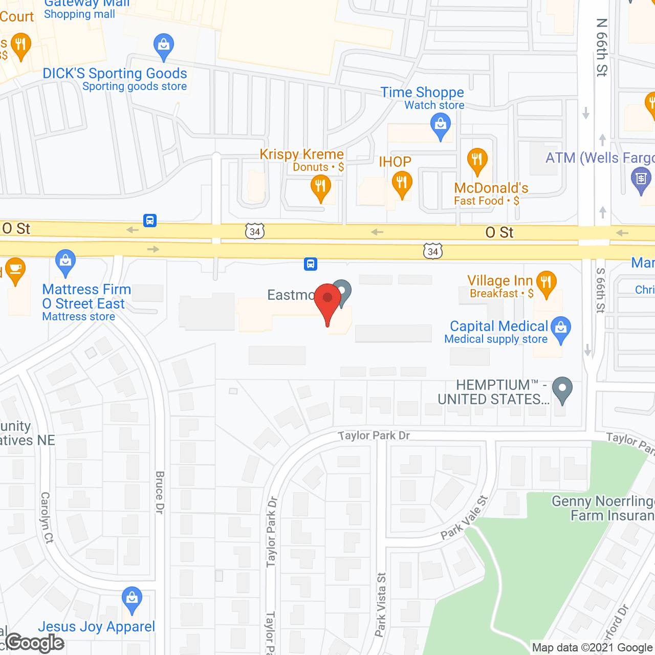 Eastmont Living in google map